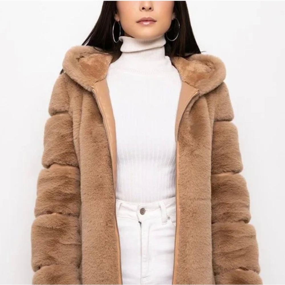 NWOT Akira Faux Fur Panel Jacket